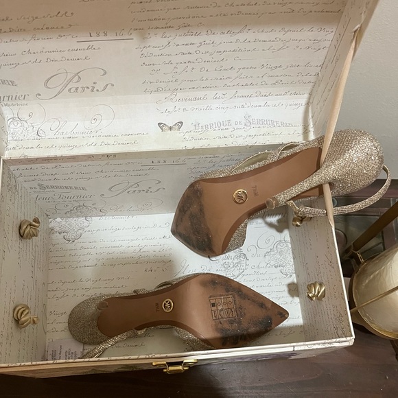 Sparkly Michael Kors Pumps - glitter chain Mesh - Picture 2 of 3